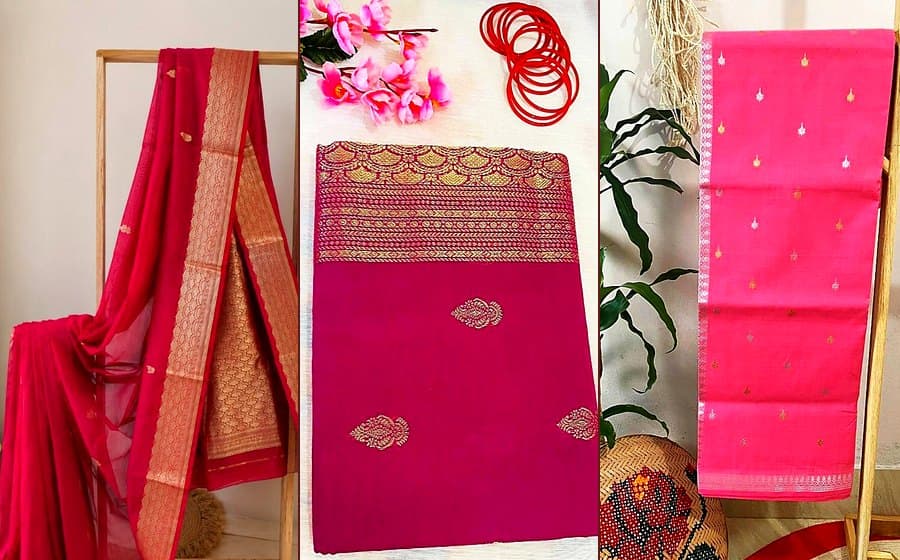 Handcrafted sarees from the ELORONG collection
